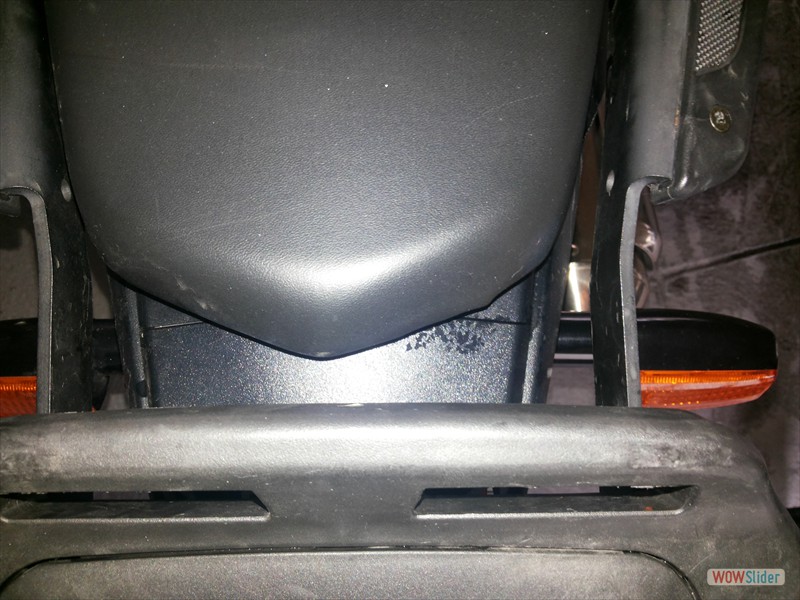 Chassis torcido, banco mais à  esquerda